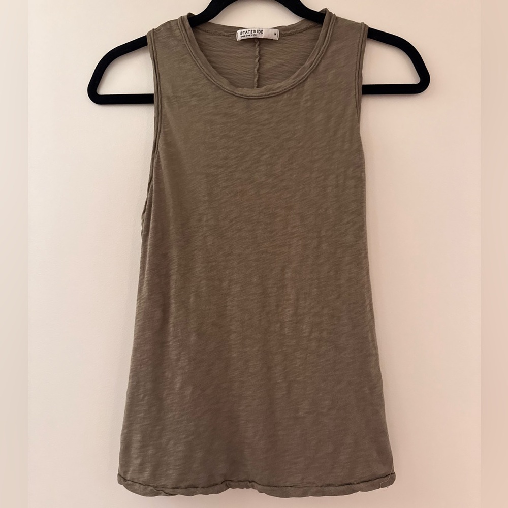 Sleeveless Tan Top